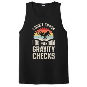 I Don't Crash I Do Random Gravity Checks Mountain Biking Cool Gift PosiCharge Competitor Tank