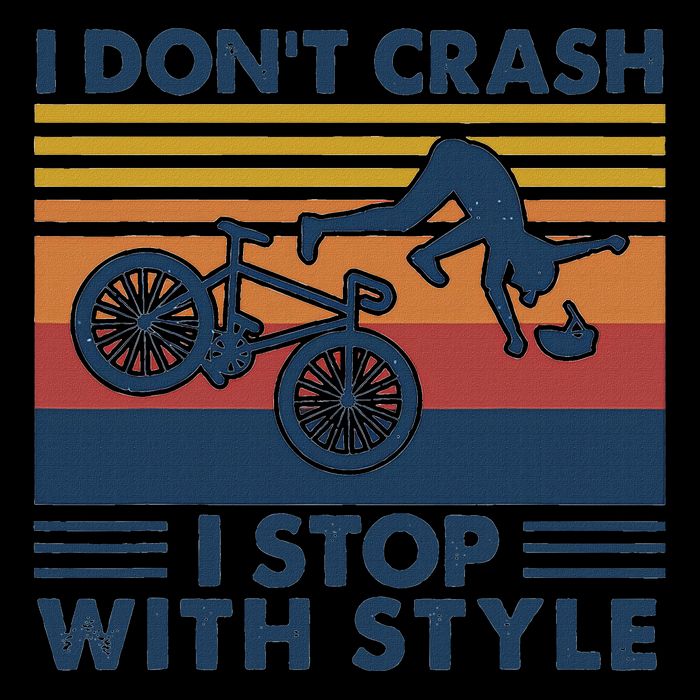 I DonT Crash I Stop With Style Bicycle Funny 16oz Travel Tumbler