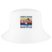 I DonT Crash I Stop With Style Bicycle Funny Cool Comfort Performance Bucket Hat