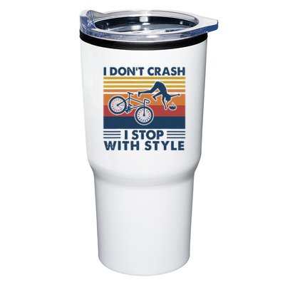 I DonT Crash I Stop With Style Bicycle Funny Tumbler