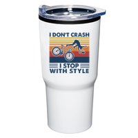 I DonT Crash I Stop With Style Bicycle Funny Tumbler