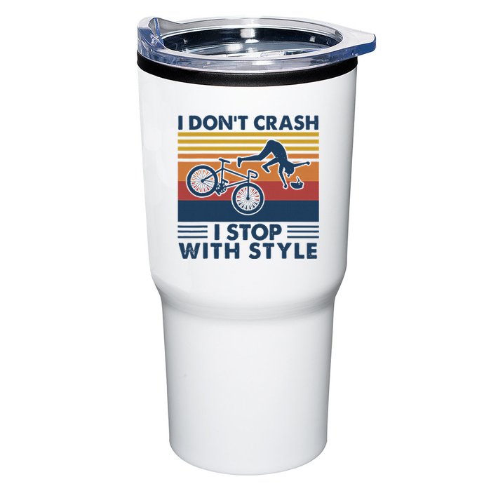 I DonT Crash I Stop With Style Bicycle Funny Tumbler