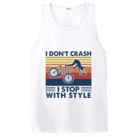 I DonT Crash I Stop With Style Bicycle Funny PosiCharge Competitor Tank