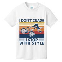 I DonT Crash I Stop With Style Bicycle Funny Kids T-Shirt