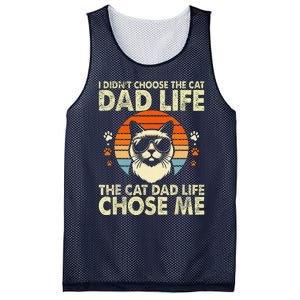 I DidnT Choose The Cat Dad Life The Cat Dad Life Chose Me Mesh Reversible Basketball Jersey Tank