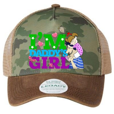 Im Daddys Cool Gift I Love You Dad Daddy Daughter Gift Legacy Tie Dye Trucker Hat