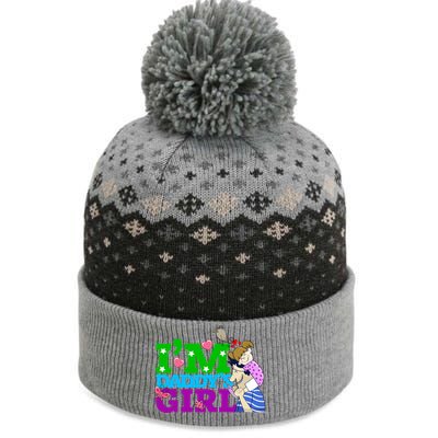 Im Daddys Cool Gift I Love You Dad Daddy Daughter Gift The Baniff Cuffed Pom Beanie