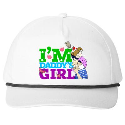 Im Daddys Cool Gift I Love You Dad Daddy Daughter Gift Snapback Five-Panel Rope Hat