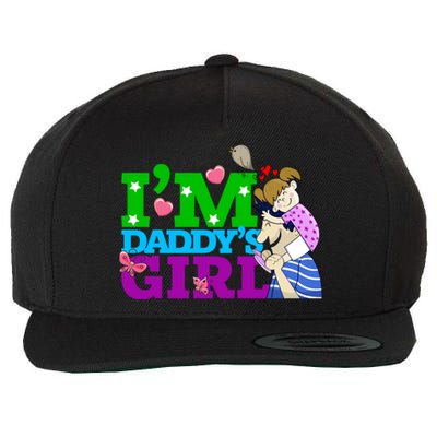 Im Daddys Cool Gift I Love You Dad Daddy Daughter Gift Wool Snapback Cap