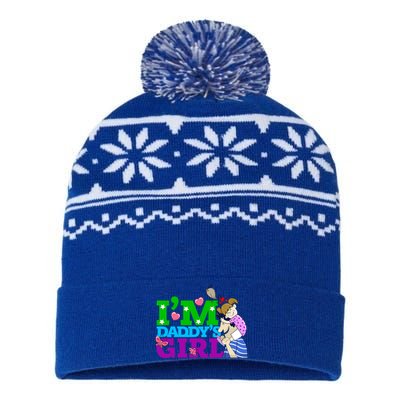 Im Daddys Cool Gift I Love You Dad Daddy Daughter Gift USA-Made Snowflake Beanie