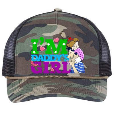 Im Daddys Cool Gift I Love You Dad Daddy Daughter Gift Retro Rope Trucker Hat Cap