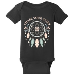 Inspirational Dream Catcher With Stars Baby Bodysuit