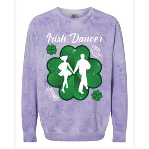 Irish Dancer Couple Ireland Tap Dancing Gift Colorblast Crewneck Sweatshirt