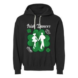 Irish Dancer Couple Ireland Tap Dancing Gift Garment-Dyed Fleece Hoodie