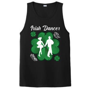 Irish Dancer Couple Ireland Tap Dancing Gift PosiCharge Competitor Tank