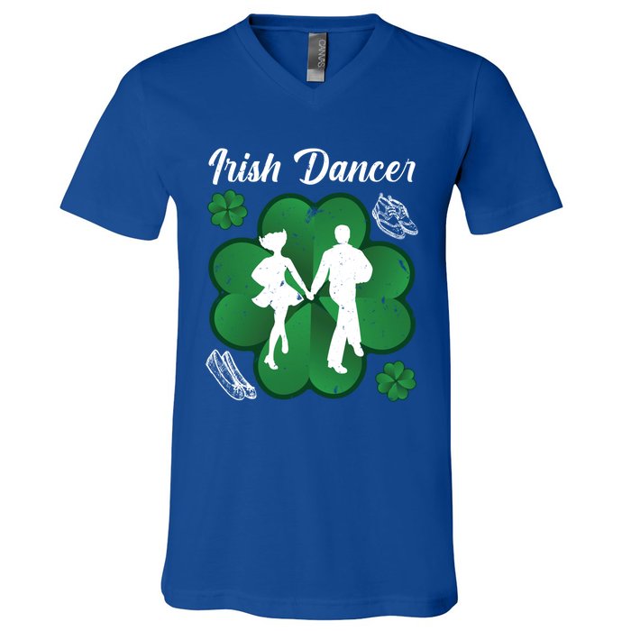 Irish Dancer Couple Ireland Tap Dancing Gift V-Neck T-Shirt