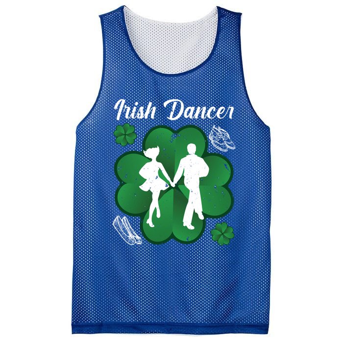 Irish Dancer Couple Ireland Tap Dancing Gift Mesh Reversible Basketball Jersey Tank