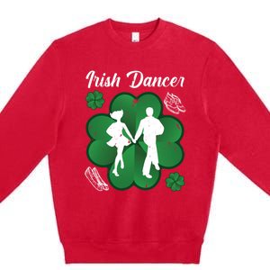 Irish Dancer Couple Ireland Tap Dancing Gift Premium Crewneck Sweatshirt