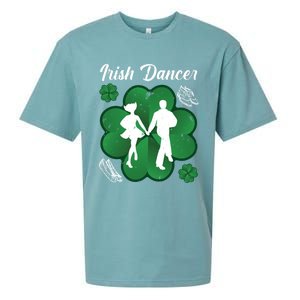 Irish Dancer Couple Ireland Tap Dancing Gift Sueded Cloud Jersey T-Shirt