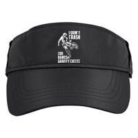 I Dont Crash I Do Random Gravity Checks Funny Motocross Adult Drive Performance Visor