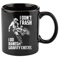 I Dont Crash I Do Random Gravity Checks Funny Motocross 11oz C Handle Ceramic Mug