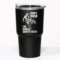 I Dont Crash I Do Random Gravity Checks Funny Motocross Tumbler