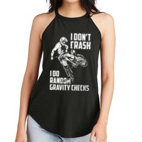 I Dont Crash I Do Random Gravity Checks Funny Motocross Women's Perfect Tri Rocker Tank