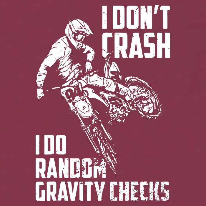 I Dont Crash I Do Random Gravity Checks Funny Motocross 16oz Travel Tumbler