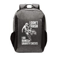 I Dont Crash I Do Random Gravity Checks Funny Motocross Vector Backpack
