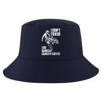 I Dont Crash I Do Random Gravity Checks Funny Motocross Cool Comfort Performance Bucket Hat