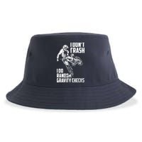 I Dont Crash I Do Random Gravity Checks Funny Motocross Sustainable Bucket Hat