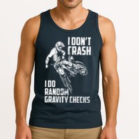 I Dont Crash I Do Random Gravity Checks Funny Motocross Tank Top
