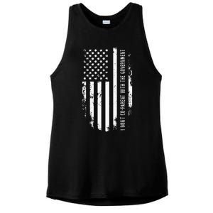 I Don’t Coparent With The Government Ladies PosiCharge Tri-Blend Wicking Tank