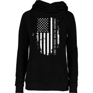 I Don’t Coparent With The Government Womens Funnel Neck Pullover Hood