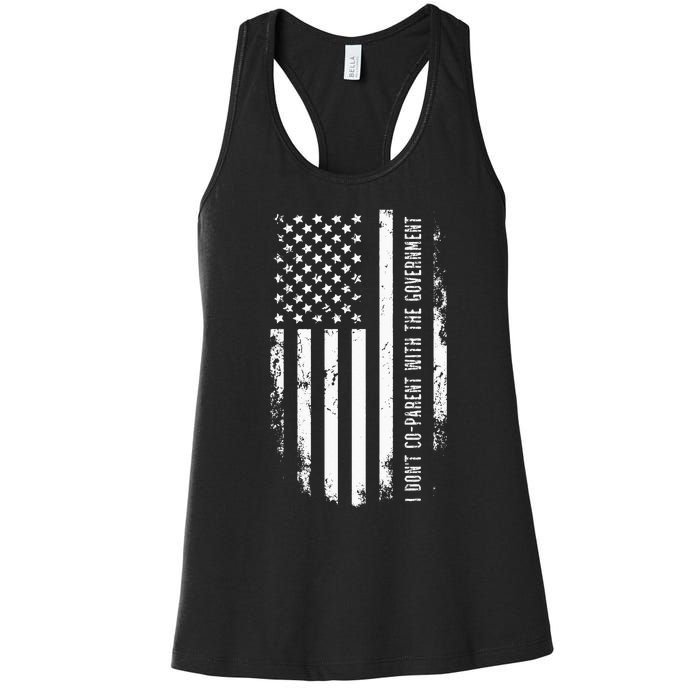 I Don’t Coparent With The Government Women's Racerback Tank