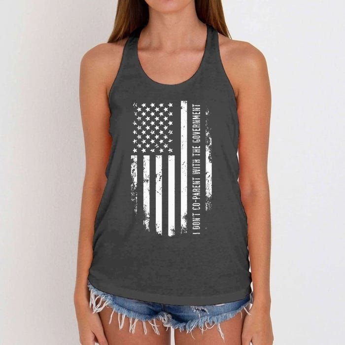 I Don’t Coparent With The Government Women's Knotted Racerback Tank