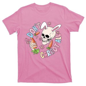 I Don't Carrot All Skull Skeleton Bunny Easter Day Matching Group Trending Gift T-Shirt