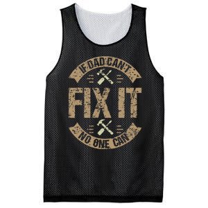 If Dad Can't Fix It No One Can Funny Mechanic & Engineer Mesh Reversible Basketball Jersey Tank