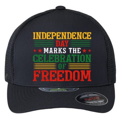 Independence Day Celebration Graphic Flexfit Unipanel Trucker Cap