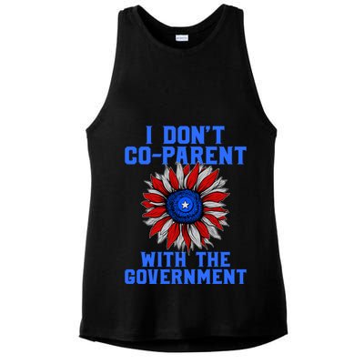 I Don't Co Parent With The Government Ladies PosiCharge Tri-Blend Wicking Tank
