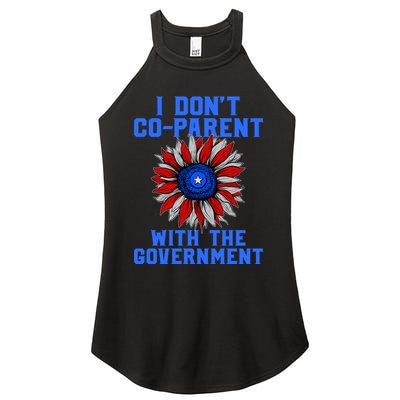 I Don't Co Parent With The Government Women's Perfect Tri Rocker Tank