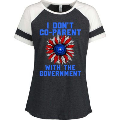 I Don't Co Parent With The Government Enza Ladies Jersey Colorblock Tee