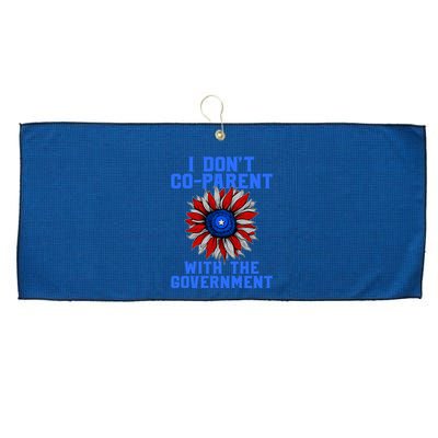 I Don't Co Parent With The Government Large Microfiber Waffle Golf Towel