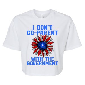 I Don't Co Parent With The Government Bella+Canvas Jersey Crop Tee