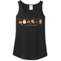 In Da Clerb We All Fam Christmas Thanksgiving Turkey Pumpkin Ladies Essential Tank