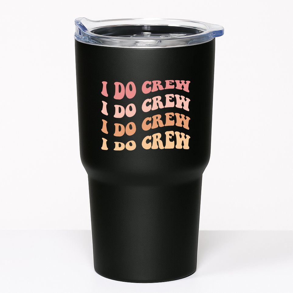 I Do Crew Cute Bachelorette Party Vintage Tumbler