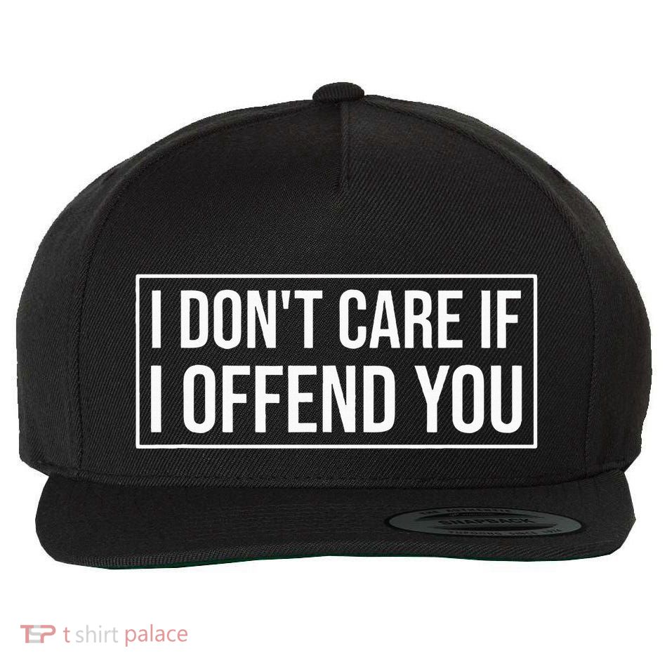 I DonT Care If I Offend You Wool Snapback Cap