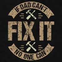 If Dad Cant Fix It No One Can Funny Mechanic & Engineer Ladies PosiCharge Tri-Blend Wicking Tank