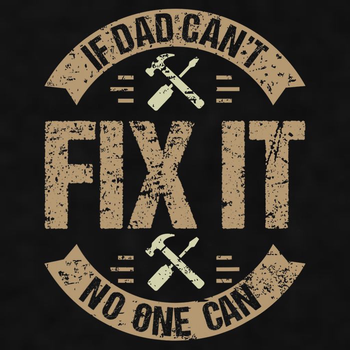 If Dad Cant Fix It No One Can Funny Mechanic & Engineer Ladies PosiCharge Tri-Blend Wicking Tank