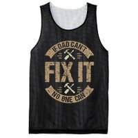 If Dad Cant Fix It No One Can Funny Mechanic & Engineer Mesh Reversible Basketball Jersey Tank